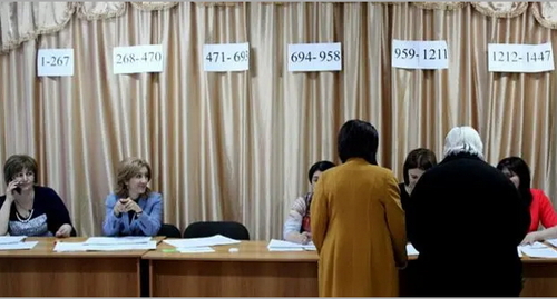 Голосование на участке в Южной Осетии, 2017 год, фото Алана Цхурбаева для "Кавказского узла"
