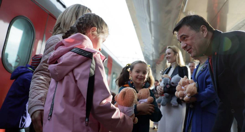 Беженцы из Донбасса. Фото: Официальный телеграм-канал Андрея Воробьева