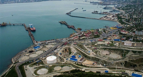 Морской терминал Каспийского трубопроводного консорциума в Новороссийске. Фото Фото с сайта КТК

