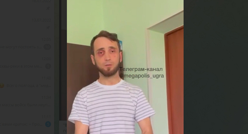 Артур Ильясханов. Стоп-кадр видео. https://t.me/megapolis_ugra/5427