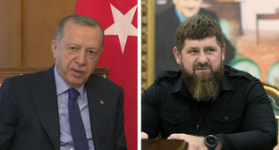 Президент Турции Реджеп Тайип Эрдоган и глава Чечни Рамзан Кадыров