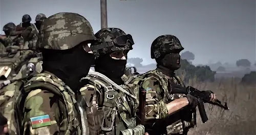 Военнослужащие армии Азербайджана, фото: пресс-служба Минобороны Азербайджана. 