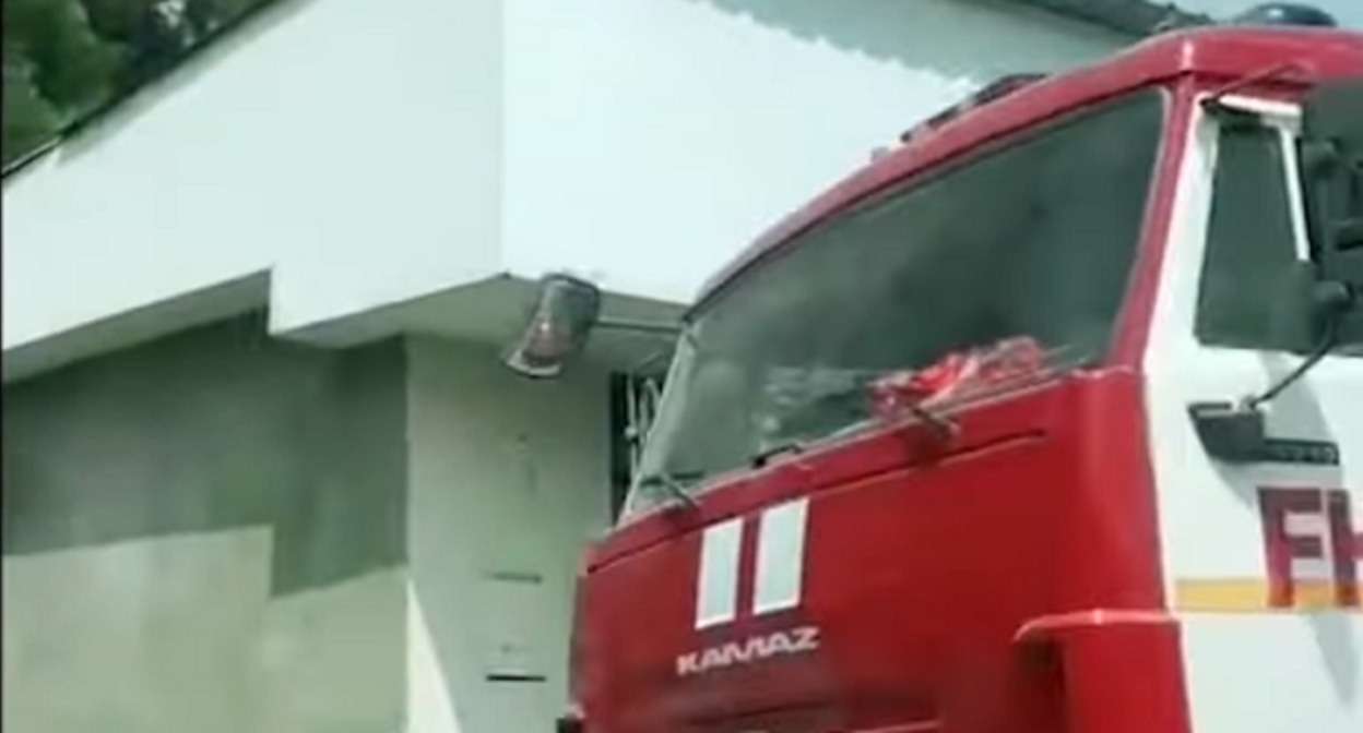 Азербайджанские пожарные в Лачине. Кадр видео Turan https://www.youtube.com/watch?v=E254y3PG-bU
