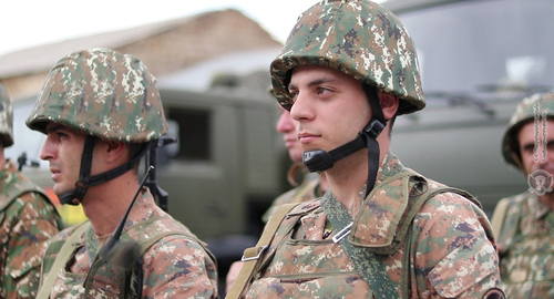 Военнослужащие армянской армии. Фото пресс-службы Минобороны Армении