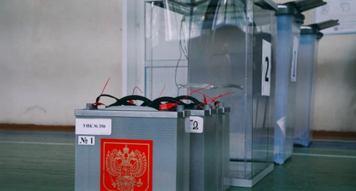 Урна на избирательном участке. Фото: Елена Латыпова / NGS55.RU