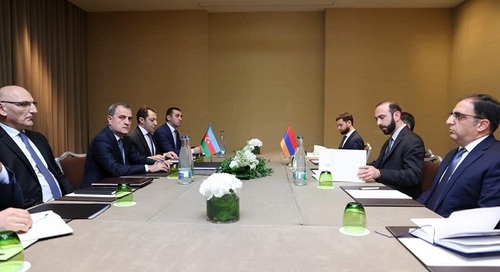 Встреча министров иностранных дел Армении и Азербайджана в Женеве. Фото: пресс-служба МИД Азербайджана