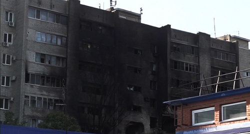 Разрушенный дом в Ейске. Скриншот видео https://smotrim.ru/tag/71722