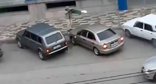 Стоп-кадр видео стрельбы в Крымске, Telegram-канал Mash 