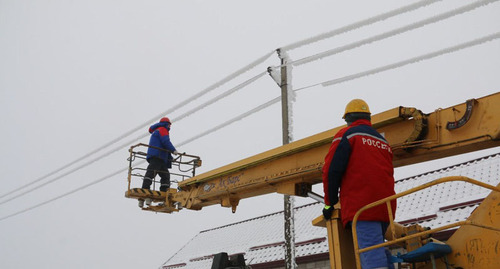 Энергетики устраняют последствия аварий на линиях электропередачи в Кабардино-Балкарии. Фото: "Россети Северный Кавказ" https://t.me/rossetisk/1709