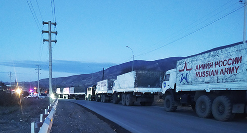 Частично заблокированная автодорога Аскеран - Степанакерт. Фото Алвард Григорян для "Кавказского узла"