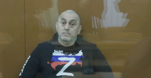 Гази Исаев в суде. Стоп-кадр видео телекомпании НТВ.