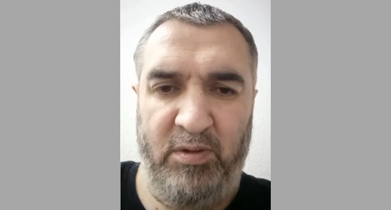 Тимур Тангиев. Стопкадр из видео оппозиционого Telegram-канала