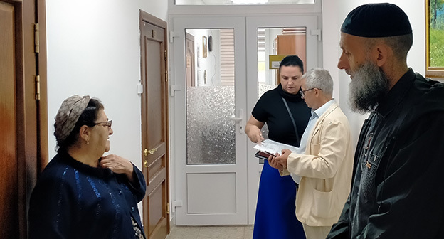 Перед заседанием по Абдул-Малик Албагачиеву. Фото корреспондента "Кавказского узла" 
