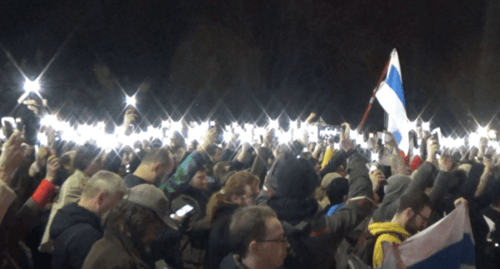 Участники акции в Ереване. Фото Армине Мартиросян для "Кавказского узла". Участники акции в Ереване. Фото Армине Мартиросян для "Кавказского узла".