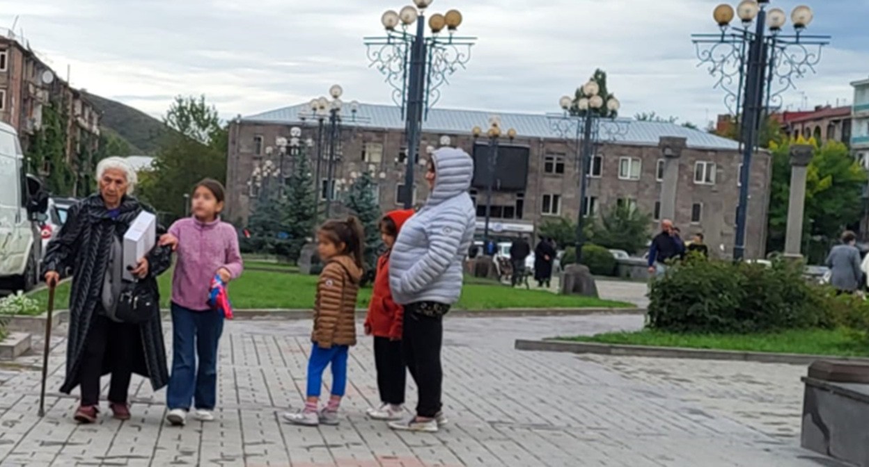 Карабахские беженцы. Фото Алвард Григорян для "Кавказского узла"