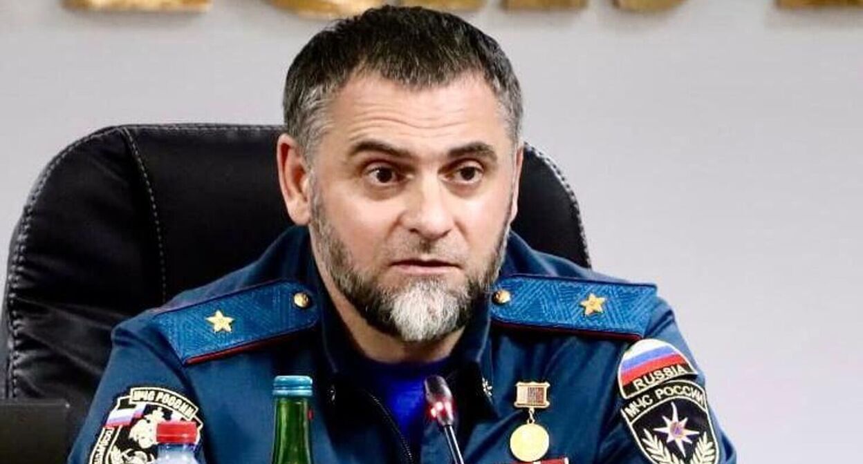 Алихан Цакаев. Фото: МЧС Чеченской Республики/Telegram