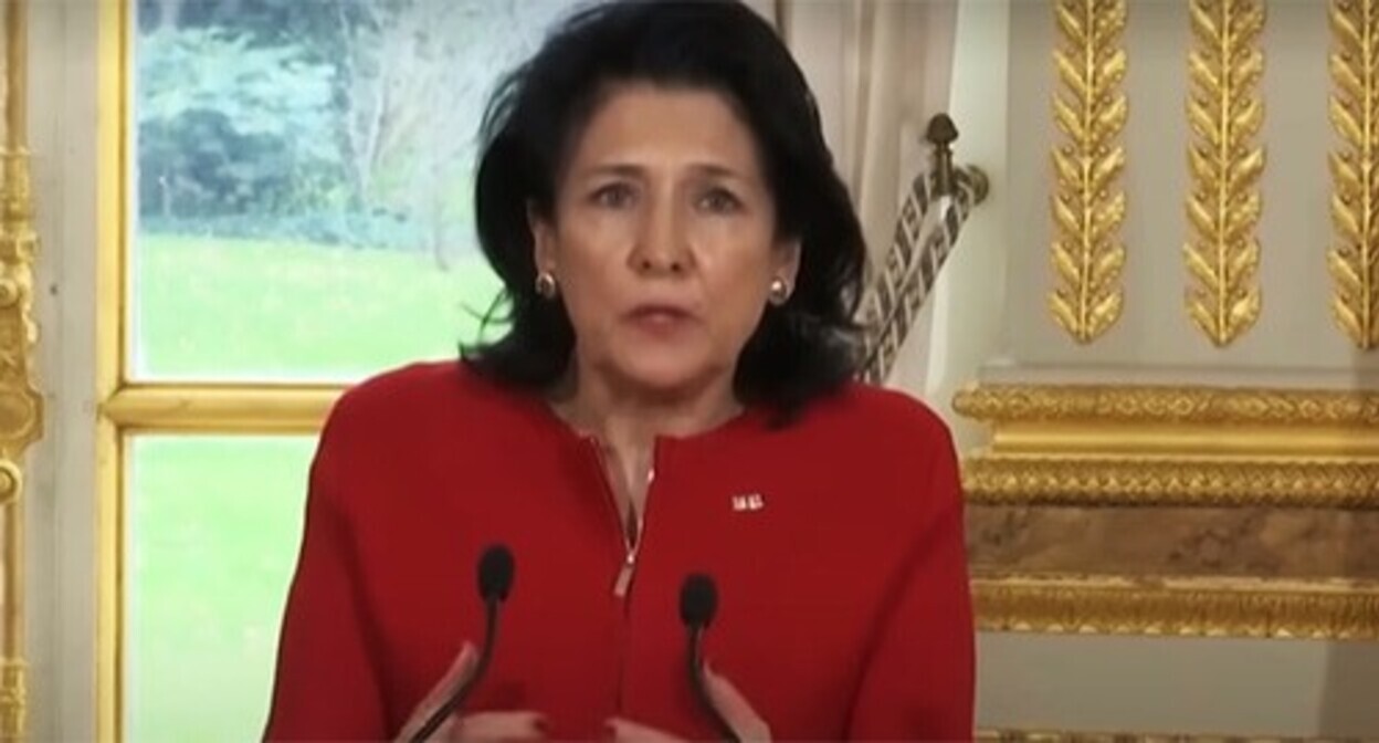 Саломе Зурабишвили. Скриншот видео "Вместе МИР"
https://www.youtube.com/watch?v=9LEVKs5s3o0