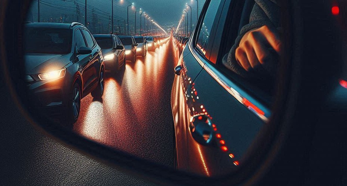 Очередь из машин. Иллюстрация создана с помощью программы Copilot Очередь из машин. Иллюстрация создана с помощью программы Copilot