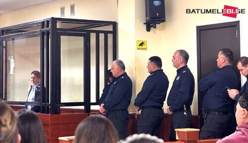 Заседание суда Батуми по делу Мзии Амаглобели 7 апреля 2025 года. Фото "Батумелеби". https://batumelebi.netgazeti.ge/slideshow/568401/
