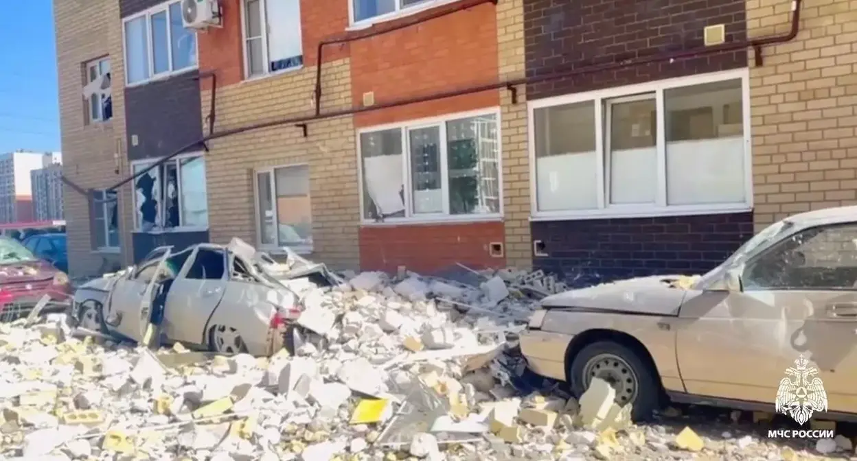 Взрыв бытового газа в Ставрополе. 21 мая 2025 г. Фото: ГУ МЧС России по Ставропольскому краю