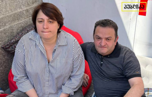 Элене Хоштария и Гедеван Попхадзе. Скриншот фото Publika от 28.06.25, https://www.facebook.com/photo/?fbid=1482969223102623&set=a.715406393192247 (деятельность компании Meta, владеющей соцсетью, запрещена в России)