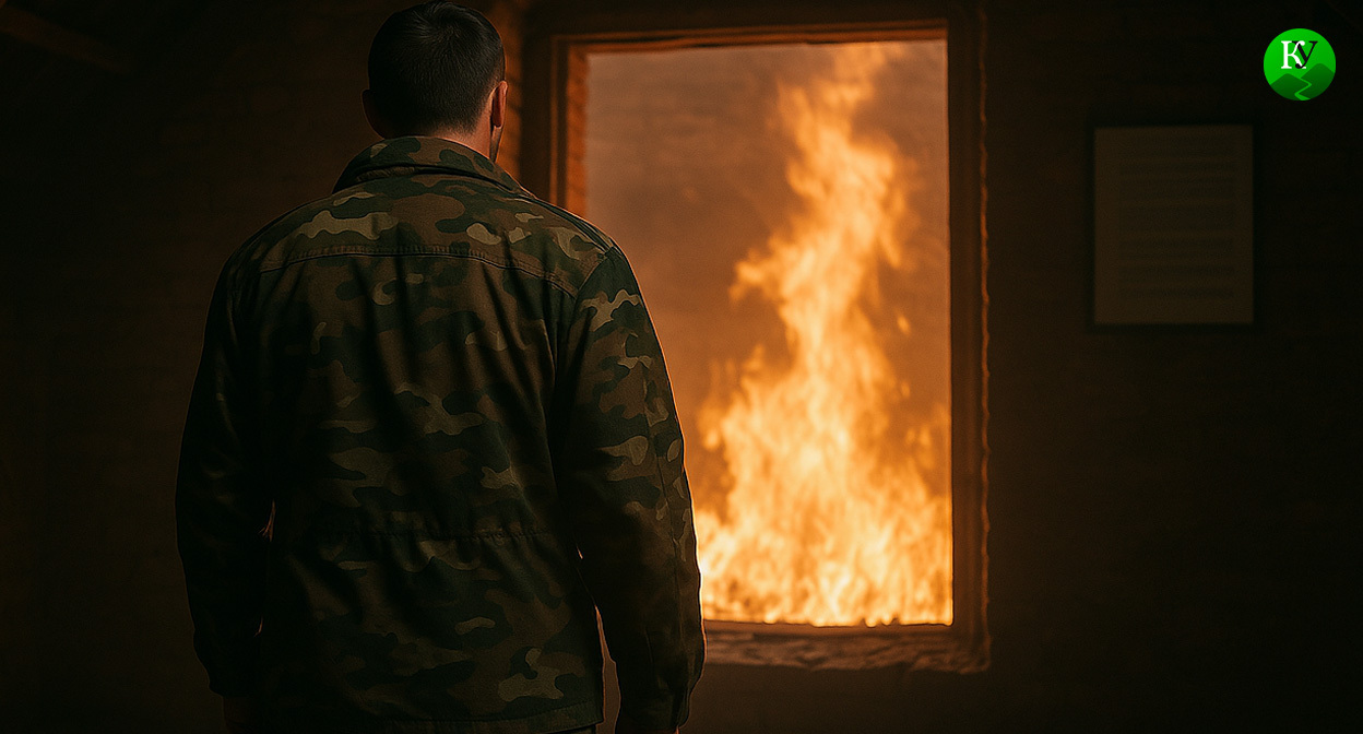 Военный на СВО. Иллюстрация создана «Кавказским узлом» с помощью ИИ в программе Copilot