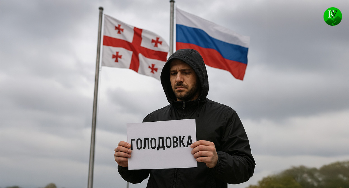 Голодовка на границе. Иллюстрация создана "Кавказским узлом" с помощью ИИ в программе Copilot