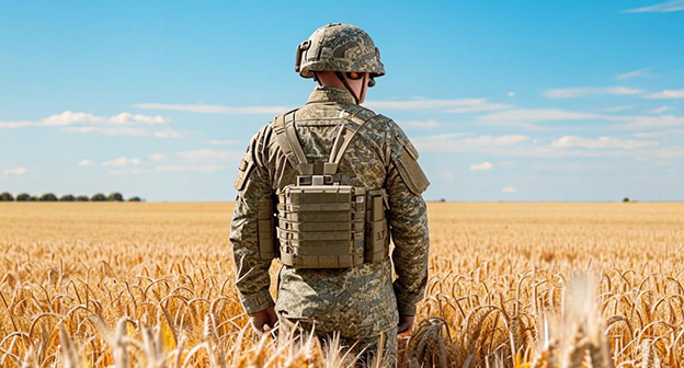 Военнослужащий. Иллюстрация "Кавказского узла", созданная при помощи программы Copilot