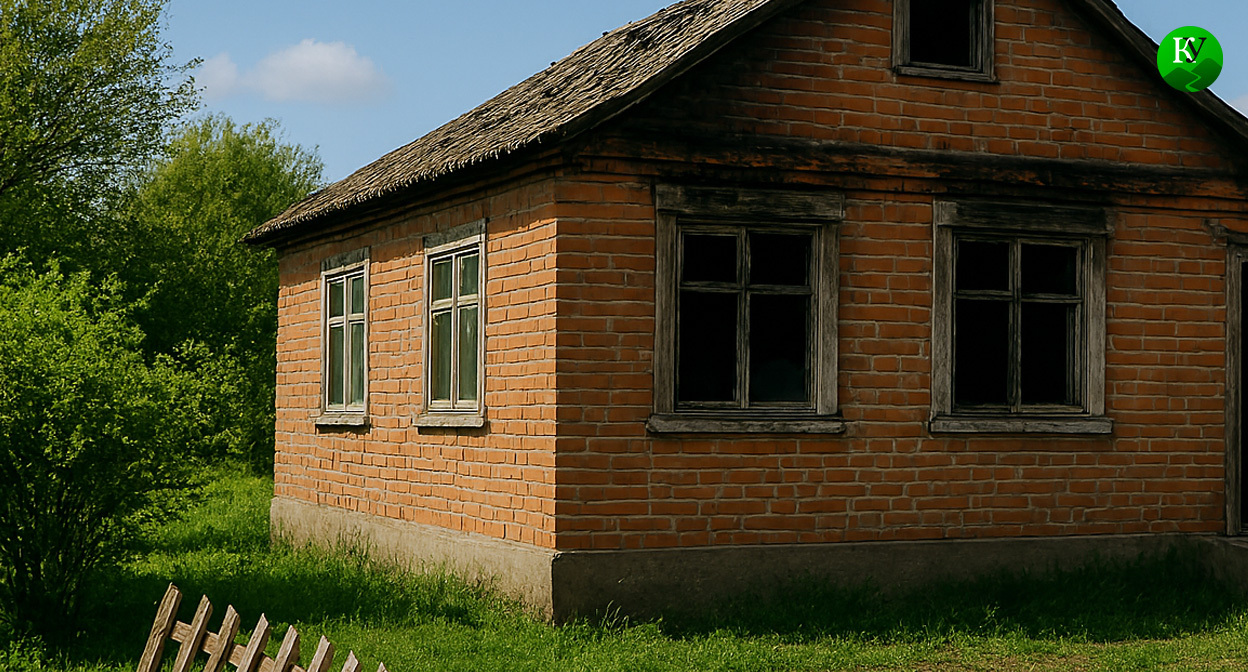 Дом с разбитыми окнами. Иллюстрация создана "Кавказским узлом" с помощью ИИ в программе Copilot