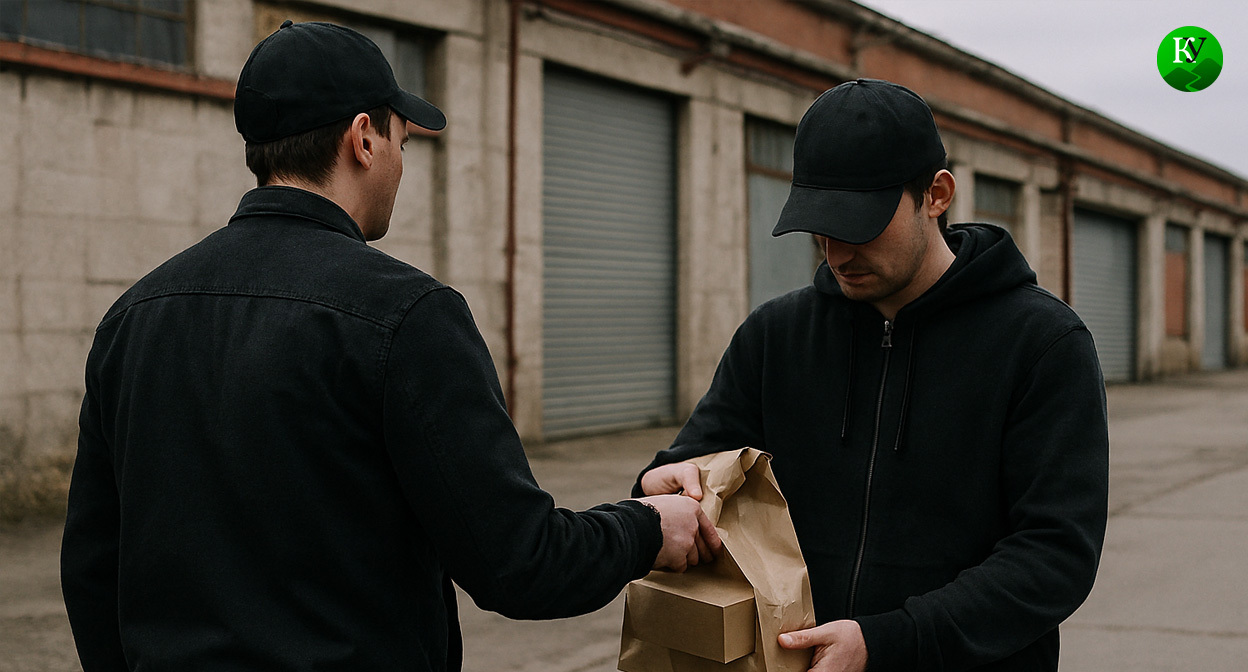 Передача взрывчатки. Иллюстрация создана "Кавказским узлом" с помощью ИИ в программе Copilot