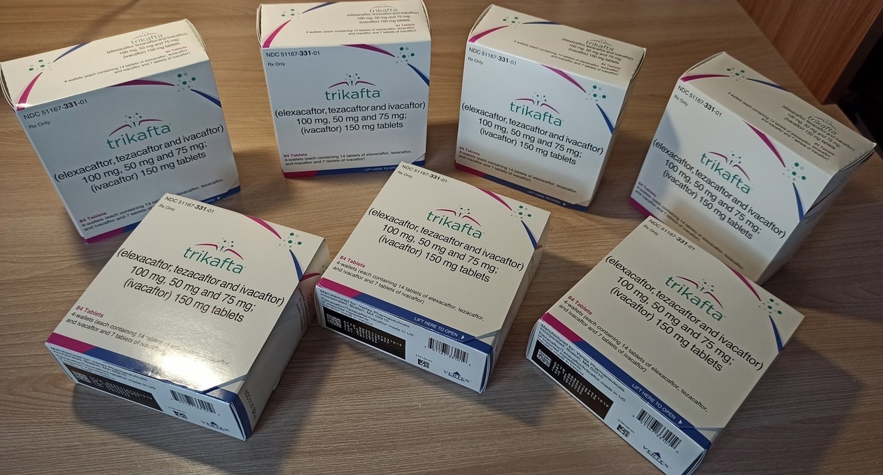 Лекарственный препарат "Трикафта". Фото: https://mechtayazhit.ru/otzyvy-o-trikafte/