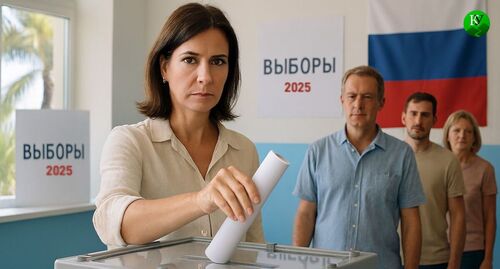 Выборы. Иллюстрация создана "Кавказским узлом" с помощью ИИ в программе Copilot