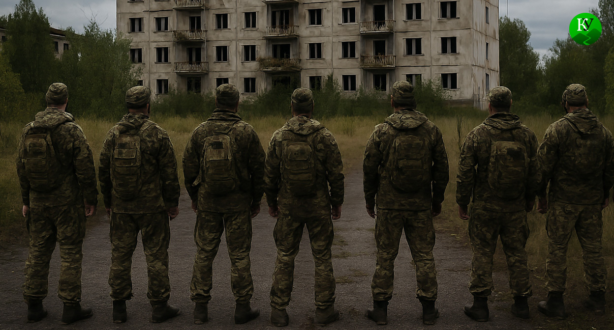 Военные на СВО. Иллюстрация создана «Кавказским узлом» с помощью ИИ в программе Copilot