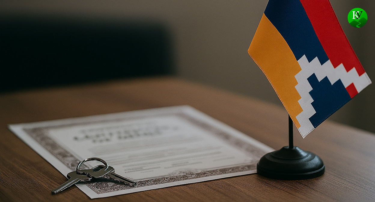 Сертификат на покупку жилья. Иллюстрация создана «Кавказским узлом» с помощью ИИ в программе Copilot