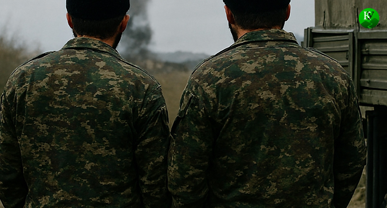 Военные на СВО. Иллюстрация создана "Кавказским узлом" с помощью ИИ в программе Copilot