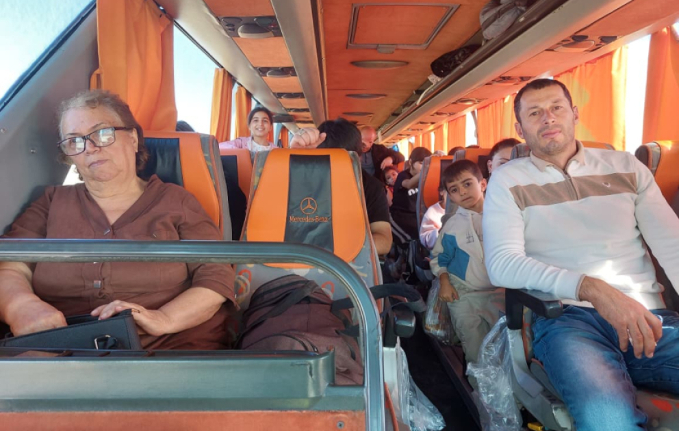 Возвращение семей в Ходжалинский район. Октябрь 2025 г. Скриншот видео https://video.azertag.az/ru/video/276395