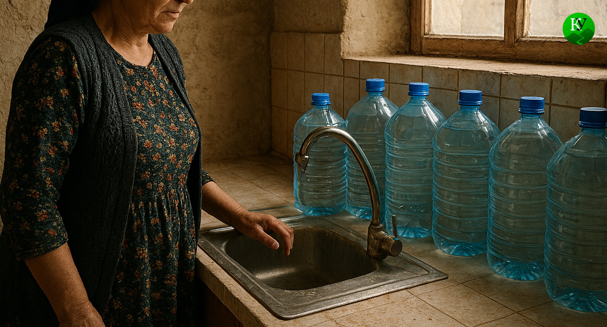 Отсутствие воды. Иллюстрация создана «Кавказским узлом» с помощью ИИ в программе Copilot