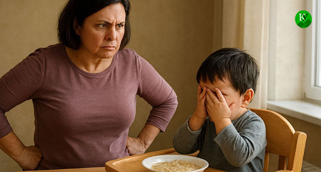 Женщина с ребенком. 
Иллюстрация "Кавказского узла" созданная при помощи ИИ в программе Copilot