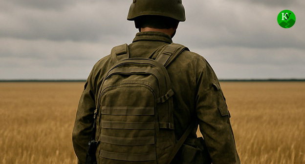 Военнослужащий. Иллюстрация "Кавказского узла" созданная при помощи ИИ в программе Copilot