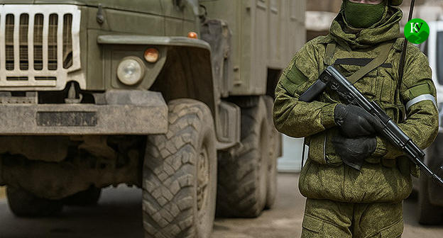 Военный. Иллюстрация "Кавказского узла" созданная ИИ при помощи программы Copilot