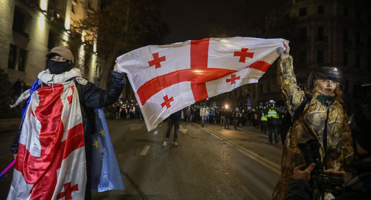 Акция протеста в Тбилиси. Декабрь 2025 г. Фото Азиза Каримова для "Кавказского узла2