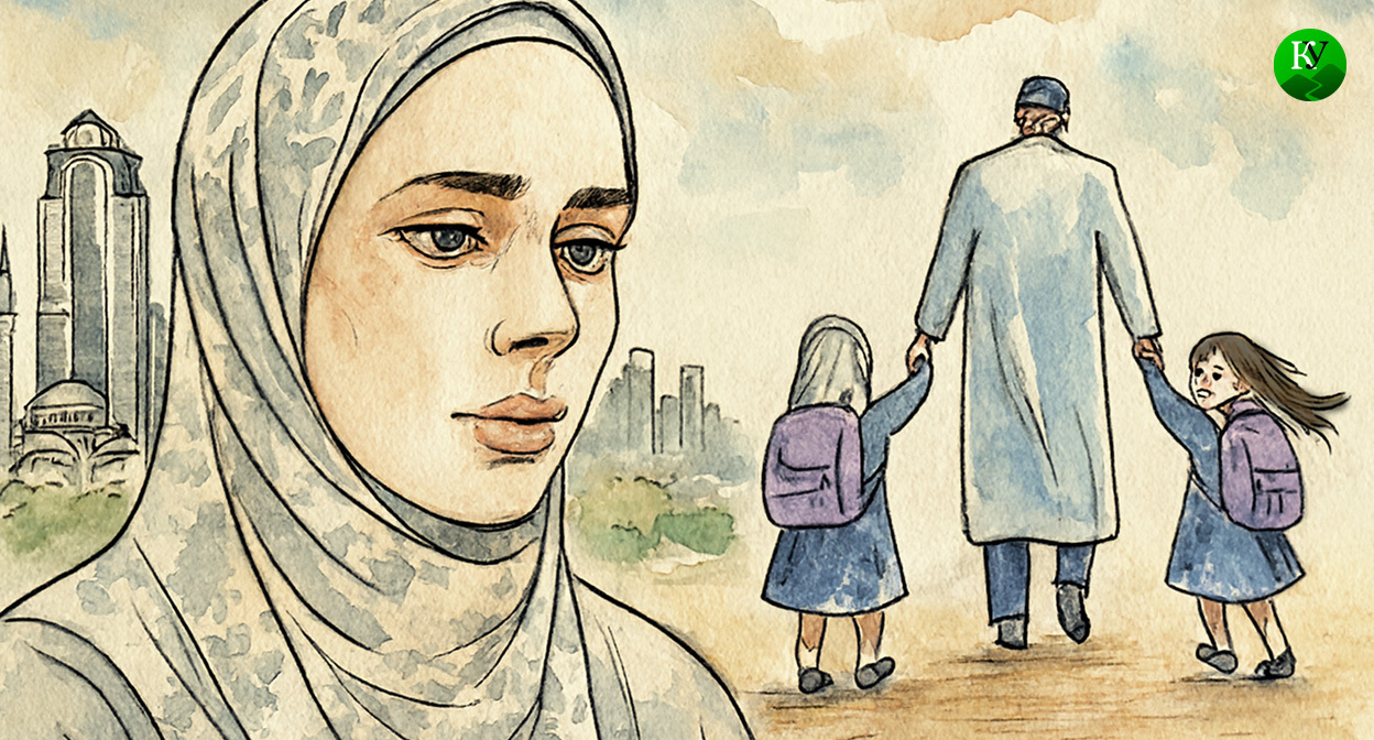 Индира Тайсумова. Иллюстрация создана «Кавказским узлом» с помощью ИИ в программе Copilot