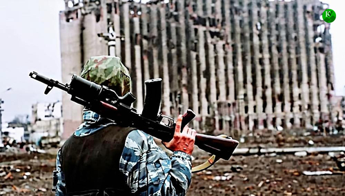 Штурм Грозного. Иллюстрация создана "Кавказским узлом" при помощи ИИ в программе Copilot