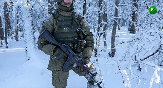 Военный. Иллюстрация создана "Кавказским узлом" при помощи ИИ в программе Copilot 