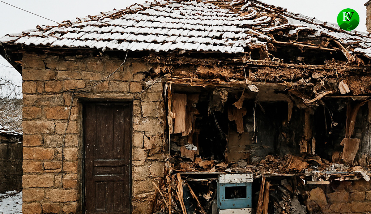 Последствия взрыва газа. Иллюстрация создана «Кавказским узлом» с помощью ИИ в программе Copilot