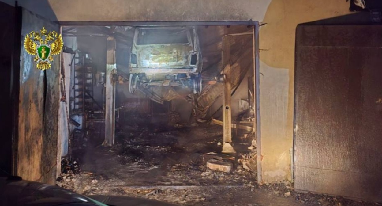 Последствия пожара в селе Заюково. Фото: пресс-служба прокуратуры Кабардино-Балкарии https://t.me/prockbr/1236