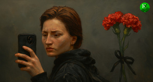 Айшат Баймурадова. Иллюстрация создана «Кавказским узлом» с помощью ИИ в программе Copilot