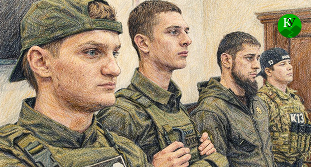 Сыновья Кадырова. Иллюстрация создана "Кавказским узлом" при помощи ИИ в программе Copilot