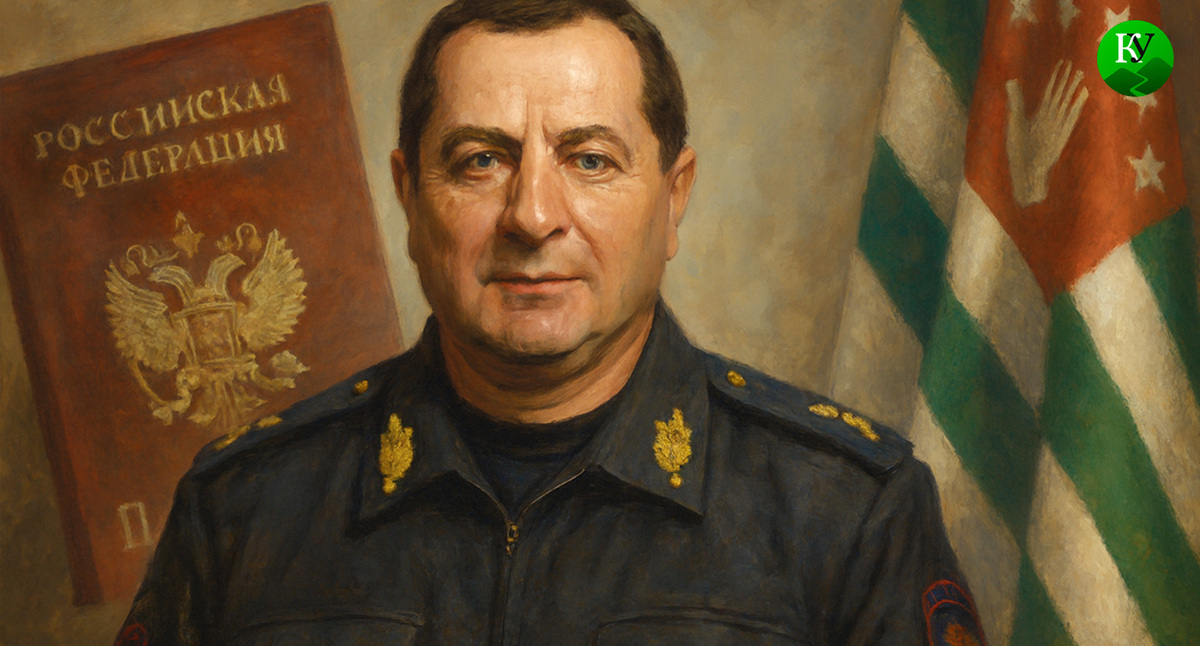 Глава МВД Абхазии Роберт Киут. Иллюстрация создана «Кавказским узлом» с помощью ИИ в программе Copilot Глава МВД Абхазии Роберт Киут. Иллюстрация создана «Кавказским узлом» с помощью ИИ в программе Copilot