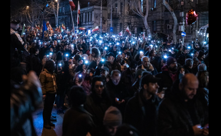 Шествие в Тбилиси. Фото от 14.02.26, https://www.facebook.com/photo/?fbid=1681390996593777&set=pb.100041686795244.-2207520000